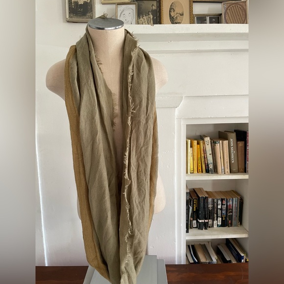 Fall Infinity Scarf Striped - Boho - Neutral - Picture 2 of 3